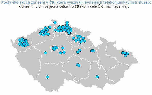Školy v ČR, které již využívají IT služeb spol. CoProSys a.s.